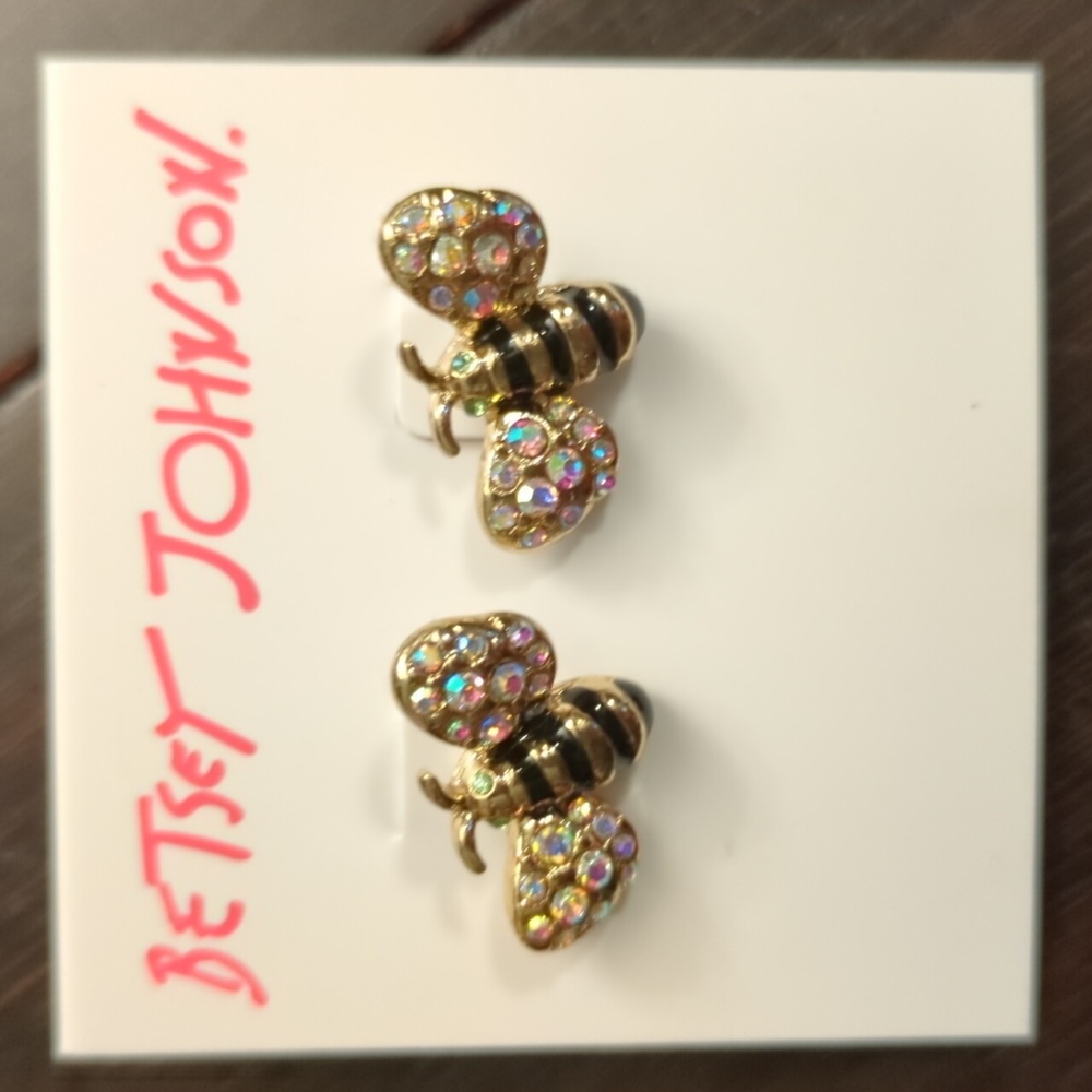 Betsey Johnson Bumble Bee Earrings